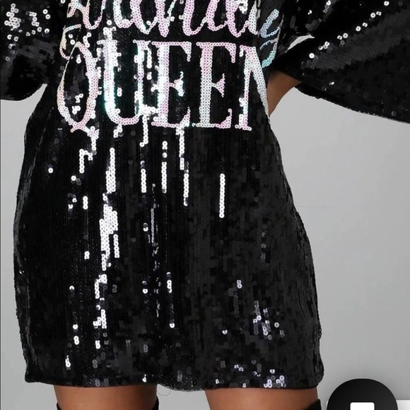 Birthday queen by jainmy Martinez in black sparkles very pretty - Picture 4 of 6